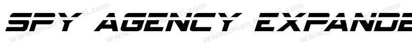 Spy Agency Expanded Italic Expanded字体转换